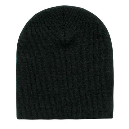 Decky 614 Acrylic Short Beanie Knit Cap - Blank