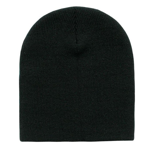Decky 614 Acrylic Short Beanie Knit Cap - Blank