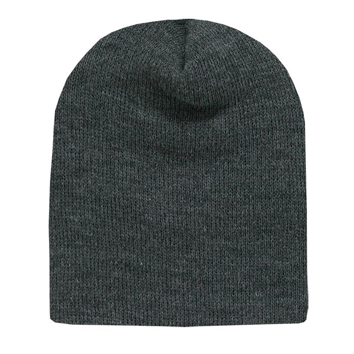 Decky 614 Acrylic Short Beanie Knit Cap - Blank