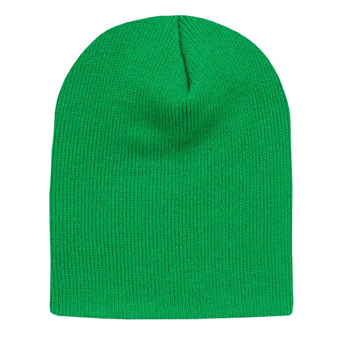 Decky 614 Acrylic Short Beanie Knit Cap - Blank