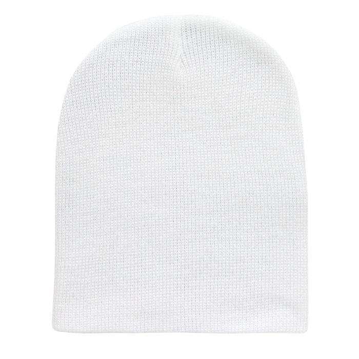 Decky 614 Acrylic Short Beanie Knit Cap - Blank