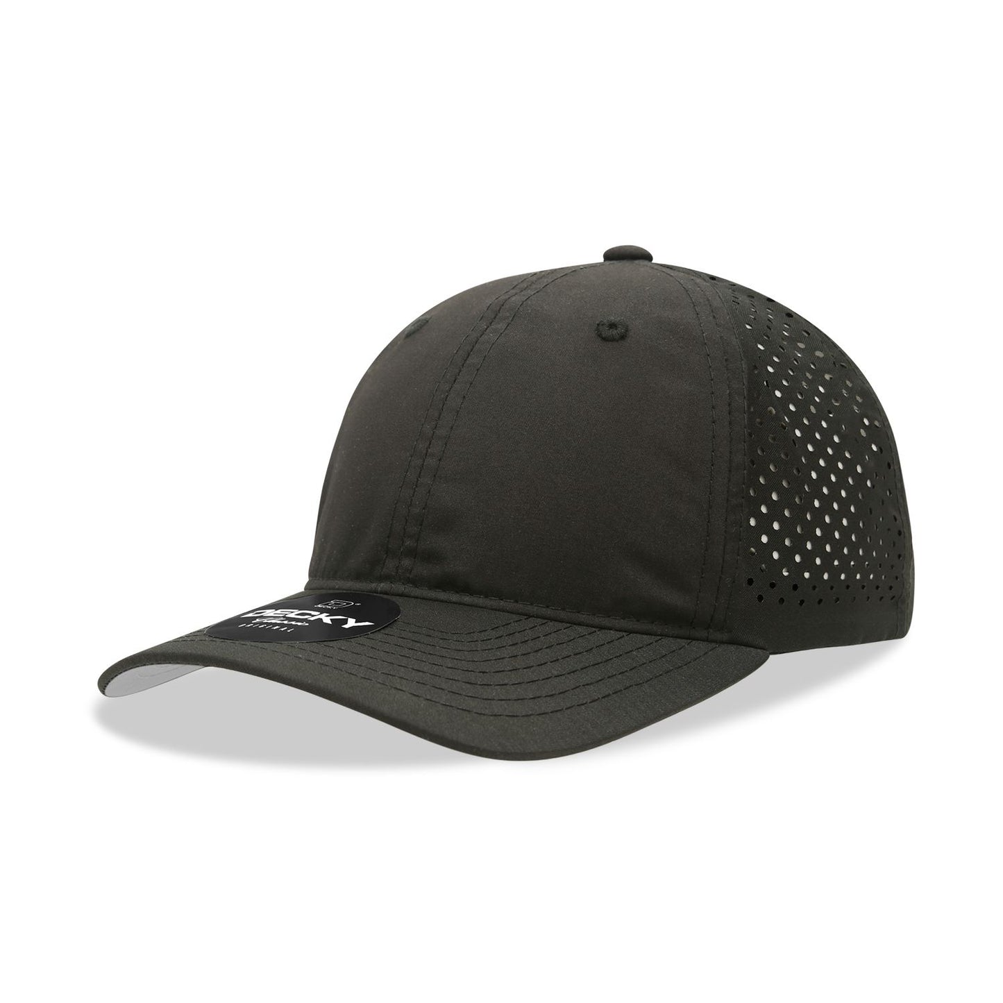 Decky 6224 6 Panel Low Profile Relaxed Perforated Performance Dad Hat - Blank