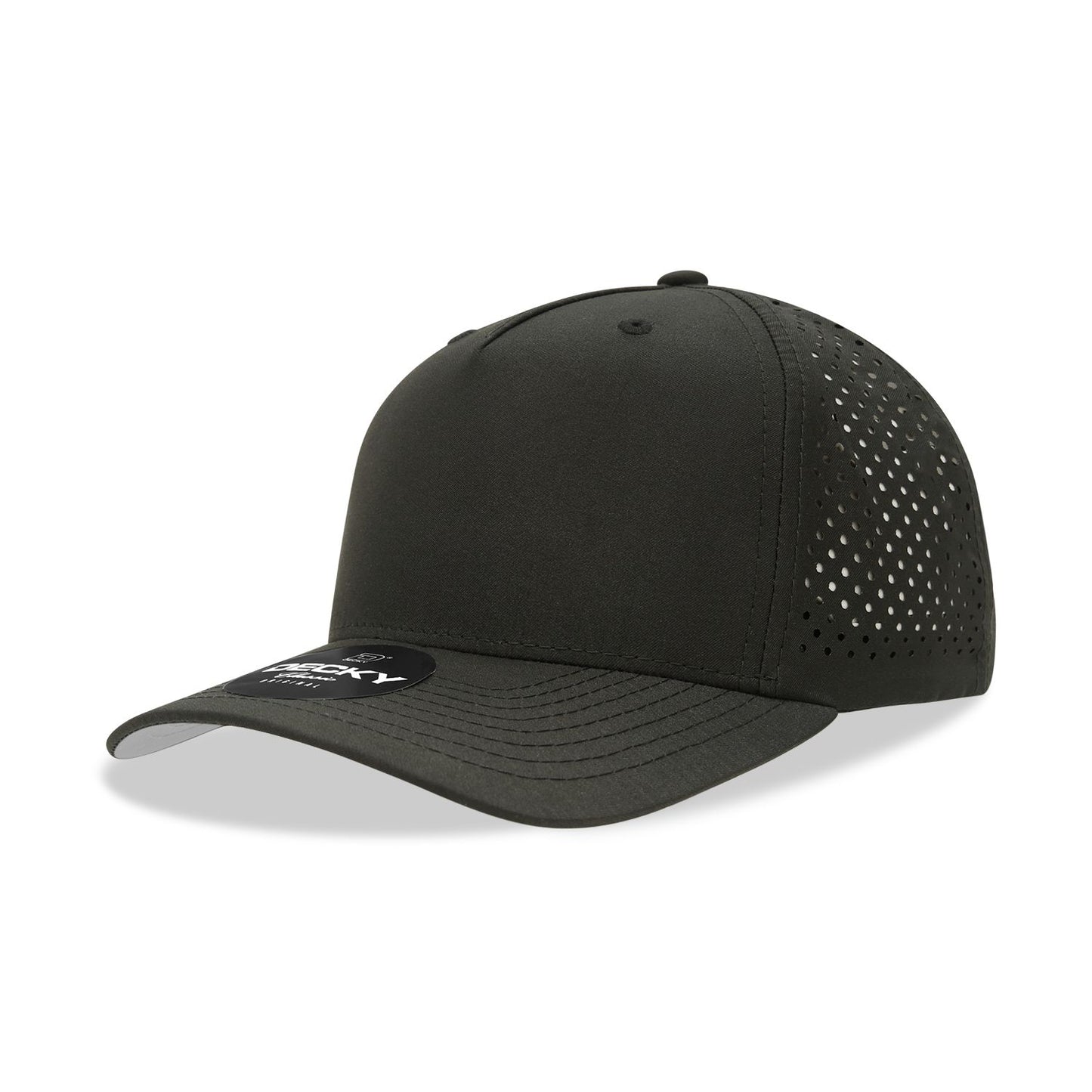 Decky 6225 5 Panel Mid Profile Structured Perforated Performance Cap - Blank