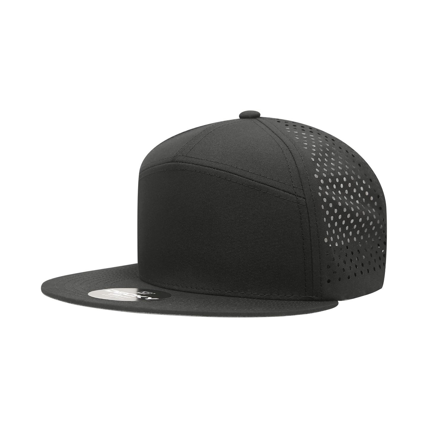 Decky 6230 7 Panel High Profile Structured Perforated Performance Cap - Blank