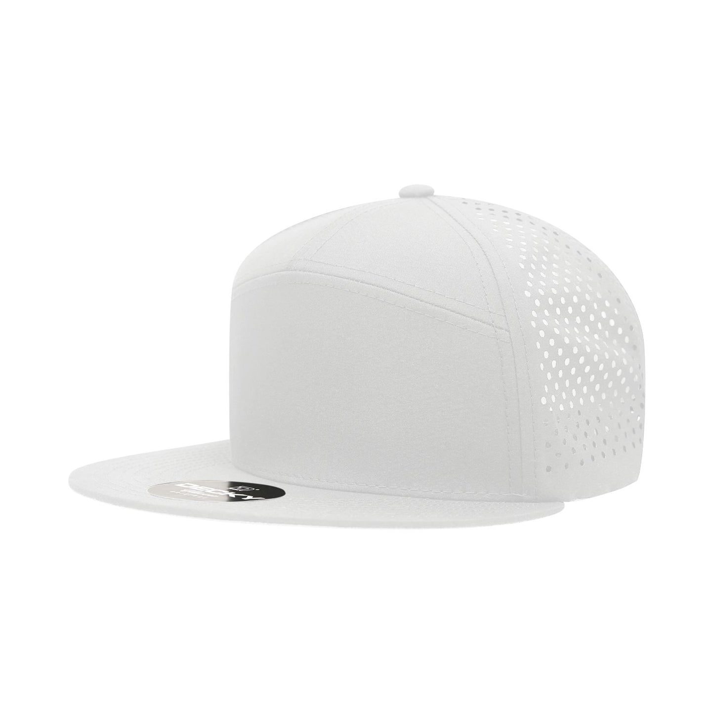 Decky 6230 7 Panel High Profile Structured Perforated Performance Cap - Blank