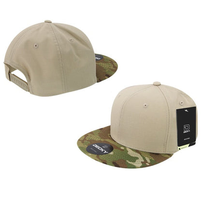 Decky 6302 MultiCam Snapback Hat Camo Flat Bill Cap