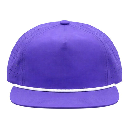 Blank Rope Hats Perforated Unstructured Cap