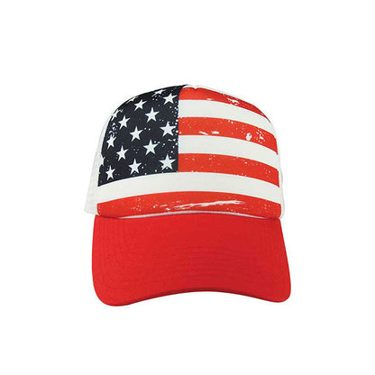 Mega Cap 6801F USA Trucker Cap