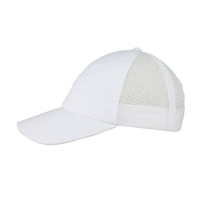 Mega Cap 6808 Washed Cotton Twill Mesh Cap