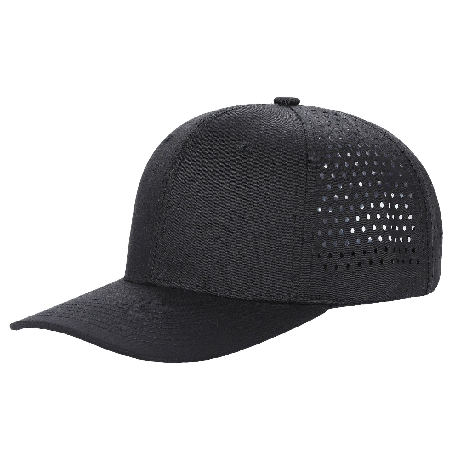 Unbranded 6 Panel Perforated Hat Laser Vented Cap
