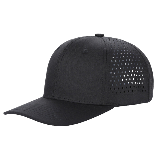 Unbranded 6 Panel Perforated Hat Laser Vented Cap