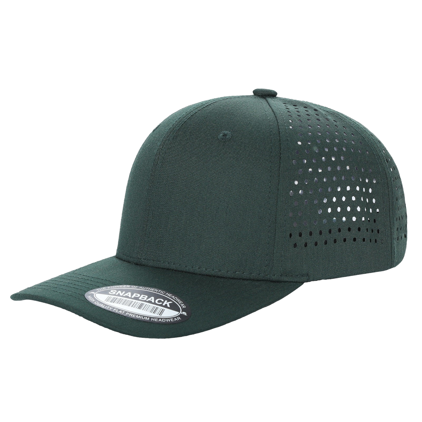 Unbranded 6 Panel Perforated Hat Laser Vented Cap