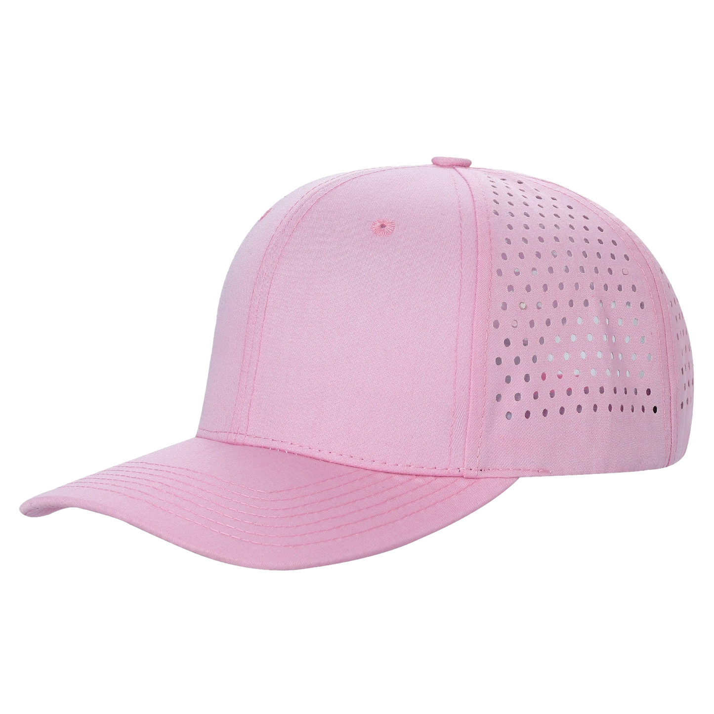 Unbranded 6 Panel Perforated Hat Laser Vented Cap