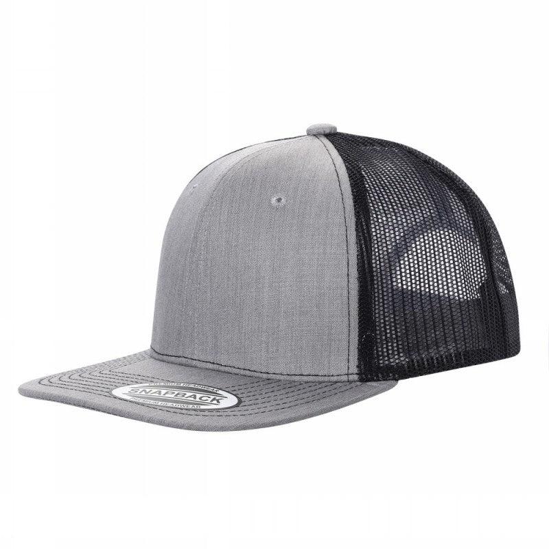 Unbranded 6 Panel Flat Bill Trucker Hat Snapback