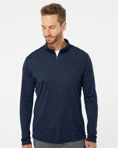 Adidas A475 Men's Lightweight Mélange Quarter-Zip Pullover