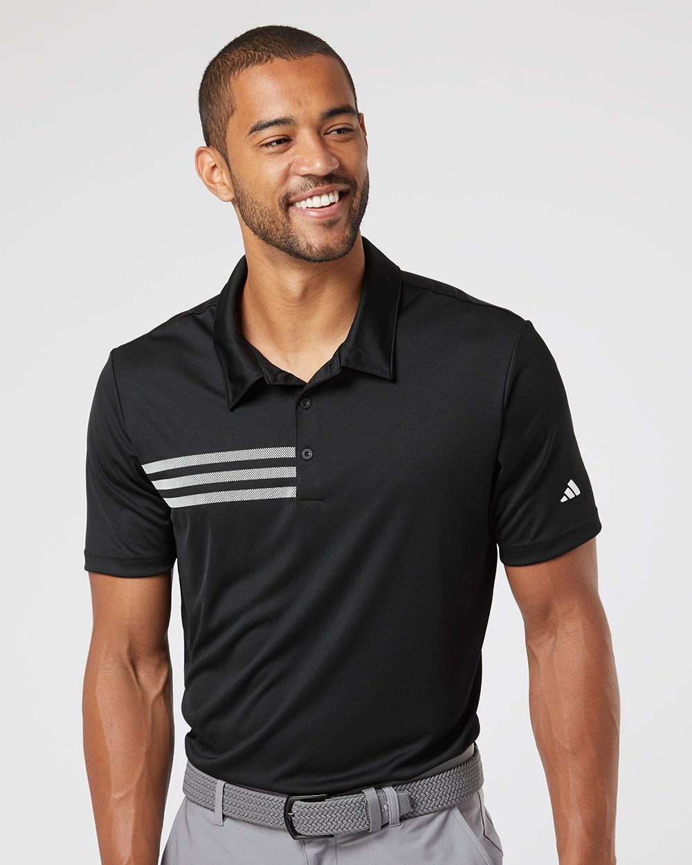 Adidas A324 Men's 3-Stripes Chest Polo