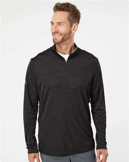 Adidas A475 Men's Lightweight Mélange Quarter-Zip Pullover