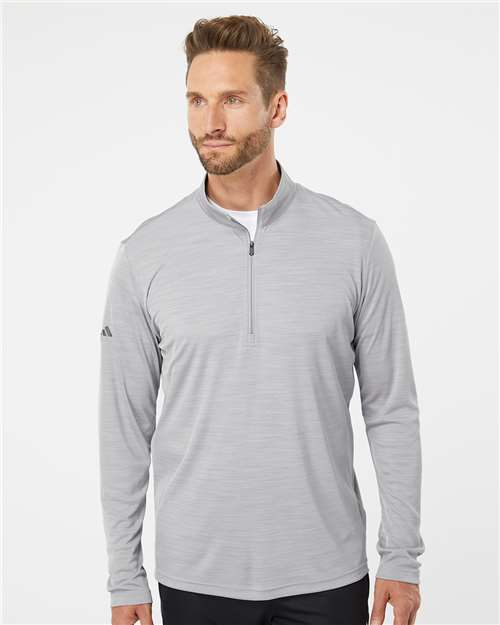 Adidas A475 Men's Lightweight Mélange Quarter-Zip Pullover