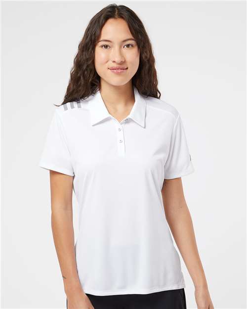 Adidas A325 Women's 3-Stripes Shoulder Polo