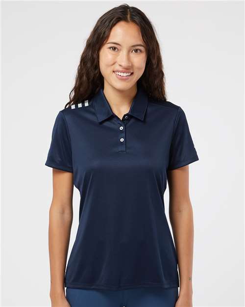 Adidas A325 Women's 3-Stripes Shoulder Polo