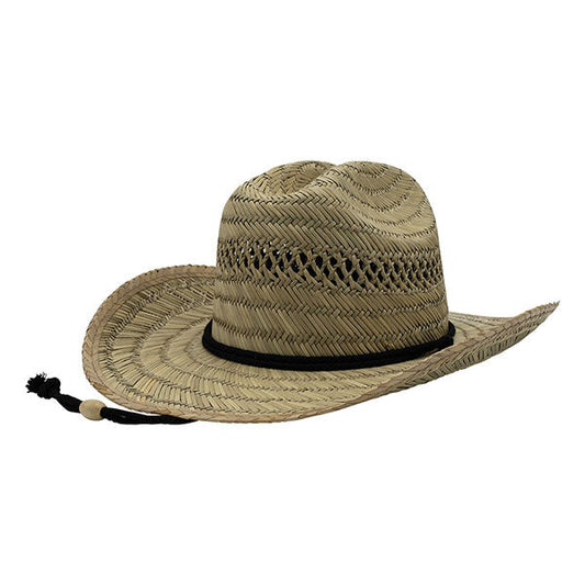 Mega Cap 8034 Cowboy Straw Hat - Star Hats & Embroidery