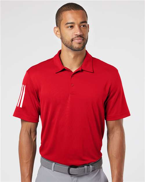 Adidas A480 Men's Floating 3-Stripes Polo