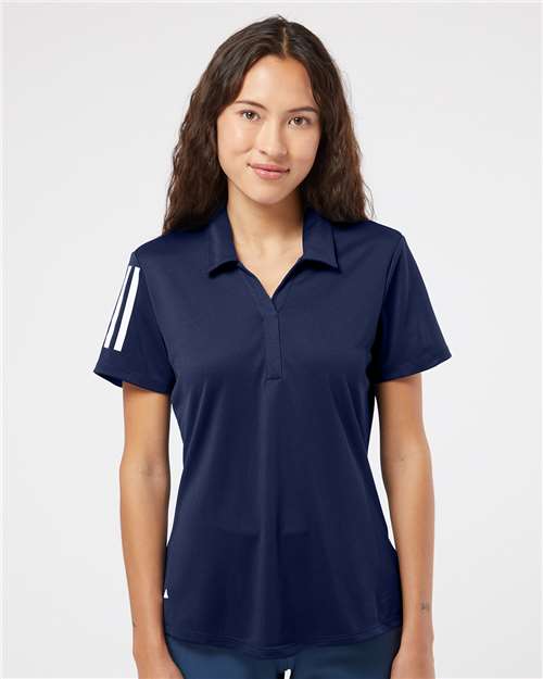 Adidas A481 Women's Floating 3-Stripes Polo