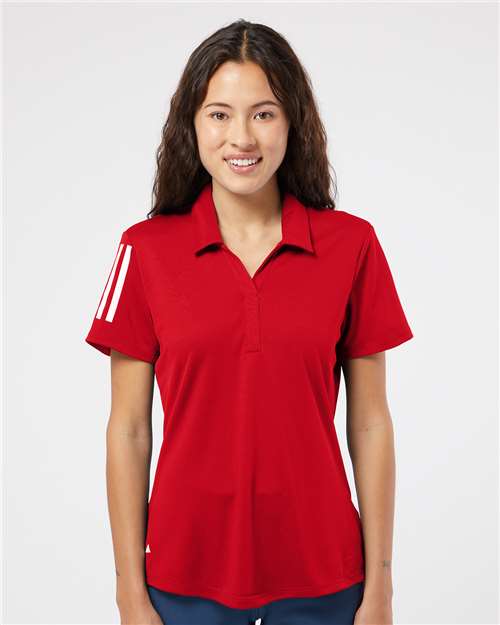 Adidas A481 Women's Floating 3-Stripes Polo