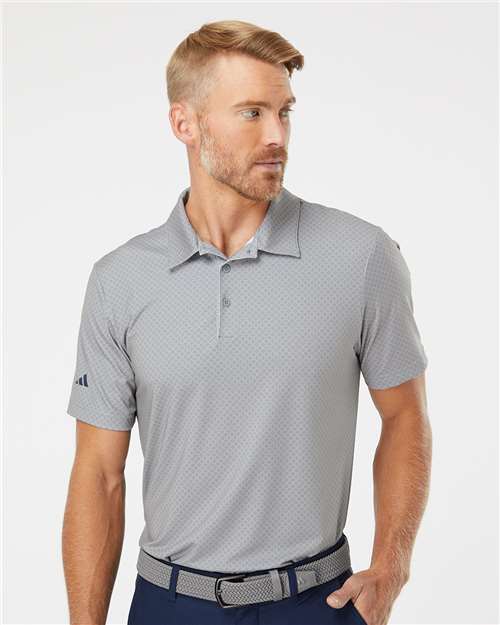 Adidas A498 Men's Ultimate365 Diamond Dot Print Polo