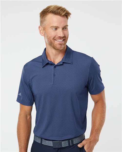 Adidas A498 Men's Ultimate365 Diamond Dot Print Polo