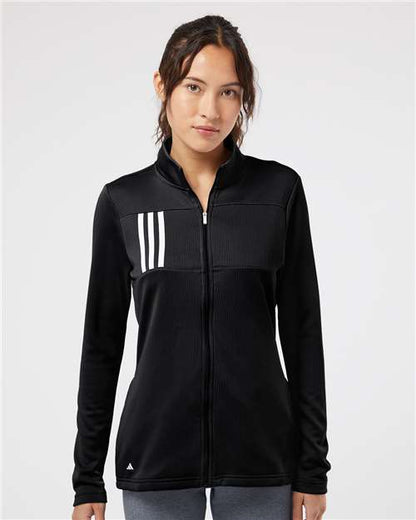 Adidas A483 Women's 3-Stripes Double Knit Full-Zip Jacket