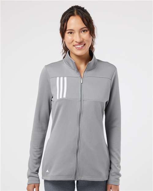 Adidas A483 Women's 3-Stripes Double Knit Full-Zip Jacket
