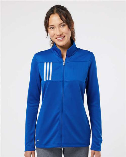 Adidas A483 Women's 3-Stripes Double Knit Full-Zip Jacket