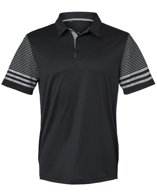 Adidas A490 Men's Striped Sleeve Polo