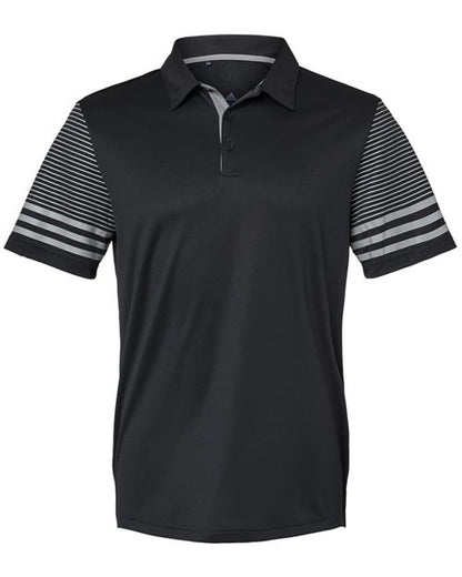 Adidas A490 Men's Striped Sleeve Polo
