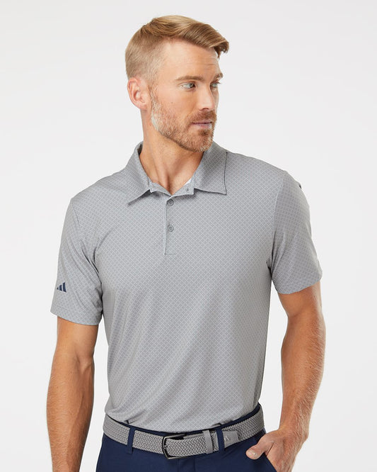 Adidas A498 Men's Ultimate365 Diamond Dot Print Polo
