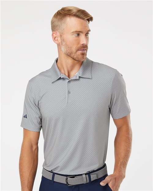 Adidas A498 Men's Ultimate365 Diamond Dot Print Polo