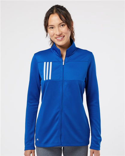 Adidas A483 Women's 3-Stripes Double Knit Full-Zip Jacket