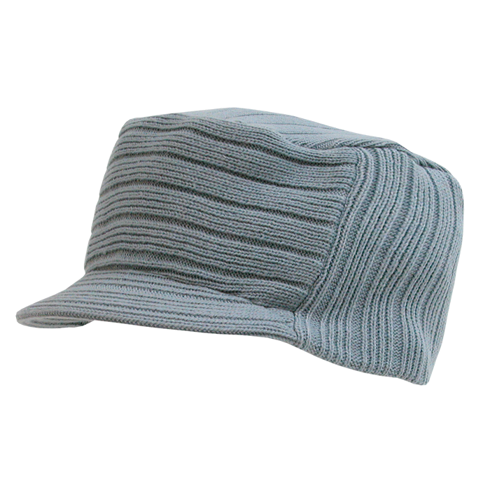 Decky 963 - Flat Top Hybricap, Knit Beanie Cap
