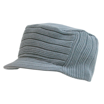 Decky 963 - Flat Top Hybricap, Knit Beanie Cap