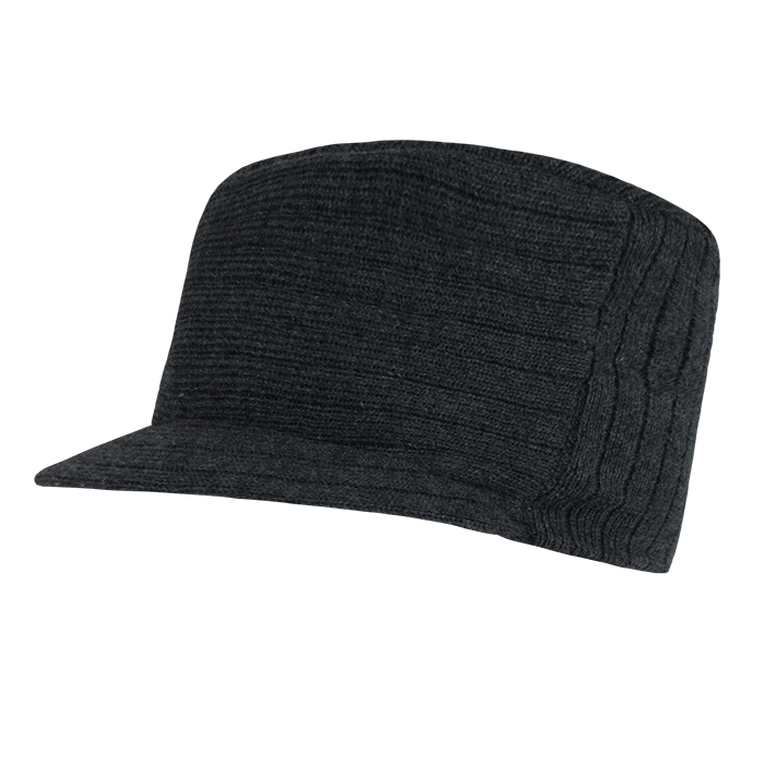 Decky 963 - Flat Top Hybricap, Knit Beanie Cap