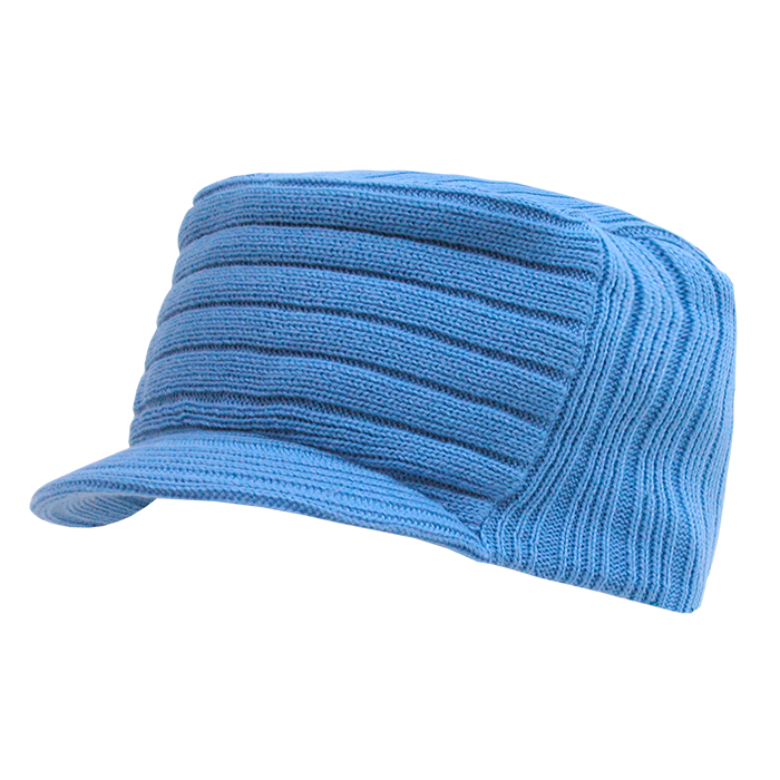 Decky 963 - Flat Top Hybricap, Knit Beanie Cap
