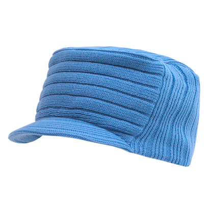 Decky 963 - Flat Top Hybricap, Knit Beanie Cap