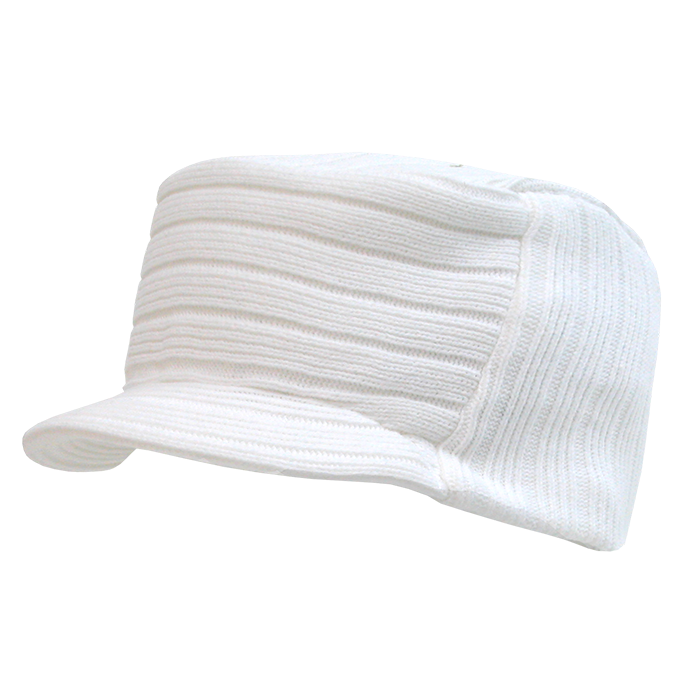 Decky 963 - Flat Top Hybricap, Knit Beanie Cap