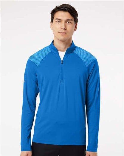 Adidas A520 Men's Ultimate365 Lightweight Shoulder Stripe Quarter-Zip Pullover