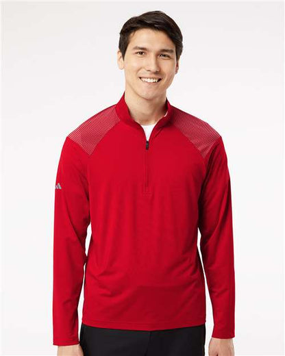 Adidas A520 Men's Ultimate365 Lightweight Shoulder Stripe Quarter-Zip Pullover