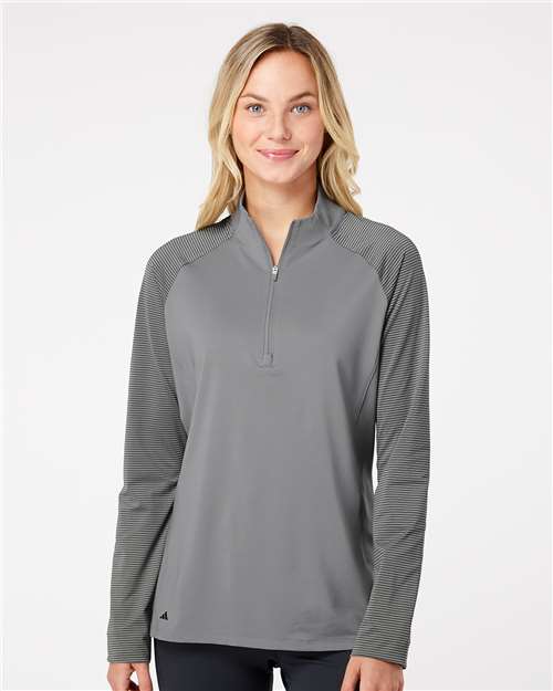 Adidas A521 Women's Ultimate365 Lightweight Raglan Quarter-Zip Pullover
