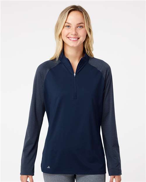 Adidas A521 Women's Ultimate365 Lightweight Raglan Quarter-Zip Pullover