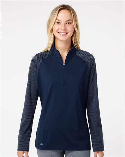 Adidas A521 Women's Ultimate365 Lightweight Raglan Quarter-Zip Pullover