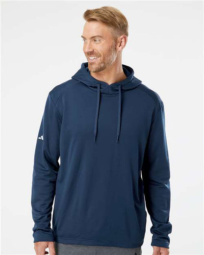 Adidas A530 Men's Textured Mixed Media Midweight Hooded Sweatshirt